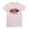 May Peeking Out Baby Boy Ladies Fitted T-Shirt