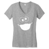 cookie monster sesame street 2 Women's V-Neck T-Shirt