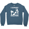 i support single moms Crewneck Sweatshirt