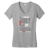 I Wear Grey For My Sister (Brain Cancer Awareness) Women's V-Neck T-Shirt