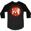 route 66 sign distressed, ideal birthday gift or present 3/4 Sleeve Shirt