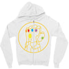 thanos gauntlet 3 Zipper Hoodie