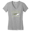 she was short, fat and had a big mouth! Women's V-Neck T-Shirt