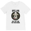 nurse lama V-Neck Tee