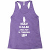 Keep Calm And Put 3 Fingers Up Racerback Tank