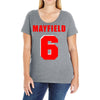 baker mayfield new jersey number Ladies Curvy T-Shirt