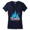 russia Women's V-Neck T-Shirt