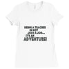teacher adventure Ladies Fitted T-Shirt