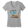 gumball test your might Women's V-Neck T-Shirt