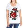 apple a day Ladies Curvy T-Shirt