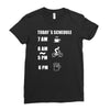 today's beer schedule cycling 6am Ladies Fitted T-Shirt