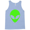 uomo alieno ufo stampa verde fluo divertente mitiche Tank Top