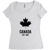 Canada Established 1867 Women's Triblend Scoop T-shirt