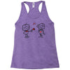 cute love robots Racerback Tank