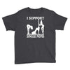 i support single moms Youth Tee