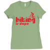 biking is dope Ladies Fitted T-Shirt