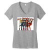 star spangled hammered Women's V-Neck T-Shirt