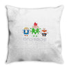 androids Throw Pillow
