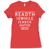 read this while i check out your tis Ladies Fitted T-Shirt