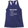 how to golf best trending Racerback Tank