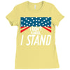 I Don't Kneel Ladies Fitted T-Shirt