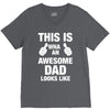 new daddy christmas funny V-Neck Tee