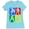4 Super Hero Ladies Fitted T-Shirt