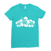 hawaiian flower Ladies Fitted T-Shirt
