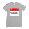title of day of the week wednesday day of the week Ladies Fitted T-Shirt