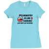 chemistry is like cooking Ladies Fitted T-Shirt