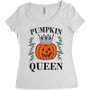 halloween pumpkin queen Women's Triblend Scoop T-shirt
