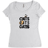 cats cats cats Women's Triblend Scoop T-shirt