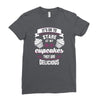baking   it's ok to stare at my cupcakes Ladies Fitted T-Shirt