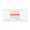 Good Morning Sunshine License Plate
