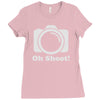 oh shoot camera Ladies Fitted T-Shirt