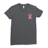 breast cancer ribbon survivor pocket Ladies Fitted T-Shirt