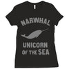 narwhals Ladies Fitted T-Shirt