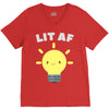 lit af kawaii light bulb V-Neck Tee