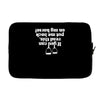 if you can read this put me back on my horse Laptop sleeve