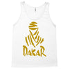 uomo dakar stampa oro moto deserto parigi africa sport Tank Top