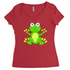 frog cute Women's Triblend Scoop T-shirt