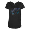 alien terror from deep space Maternity Scoop Neck T-shirt
