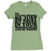 you're wrong Ladies Fitted T-Shirt