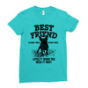 Best Friend Pug Ladies Fitted T-Shirt