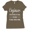 i'm not here to talk Ladies Fitted T-Shirt