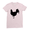 Chicken and Little Chick Ladies Fitted T-Shirt