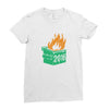 2016 dumpster fire Ladies Fitted T-Shirt