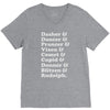 reindeer names V-Neck Tee