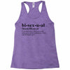 Bisexual Dictionary Racerback Tank