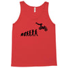 evolution of a biker dirt bike mx motocross t shirt men Tank Top